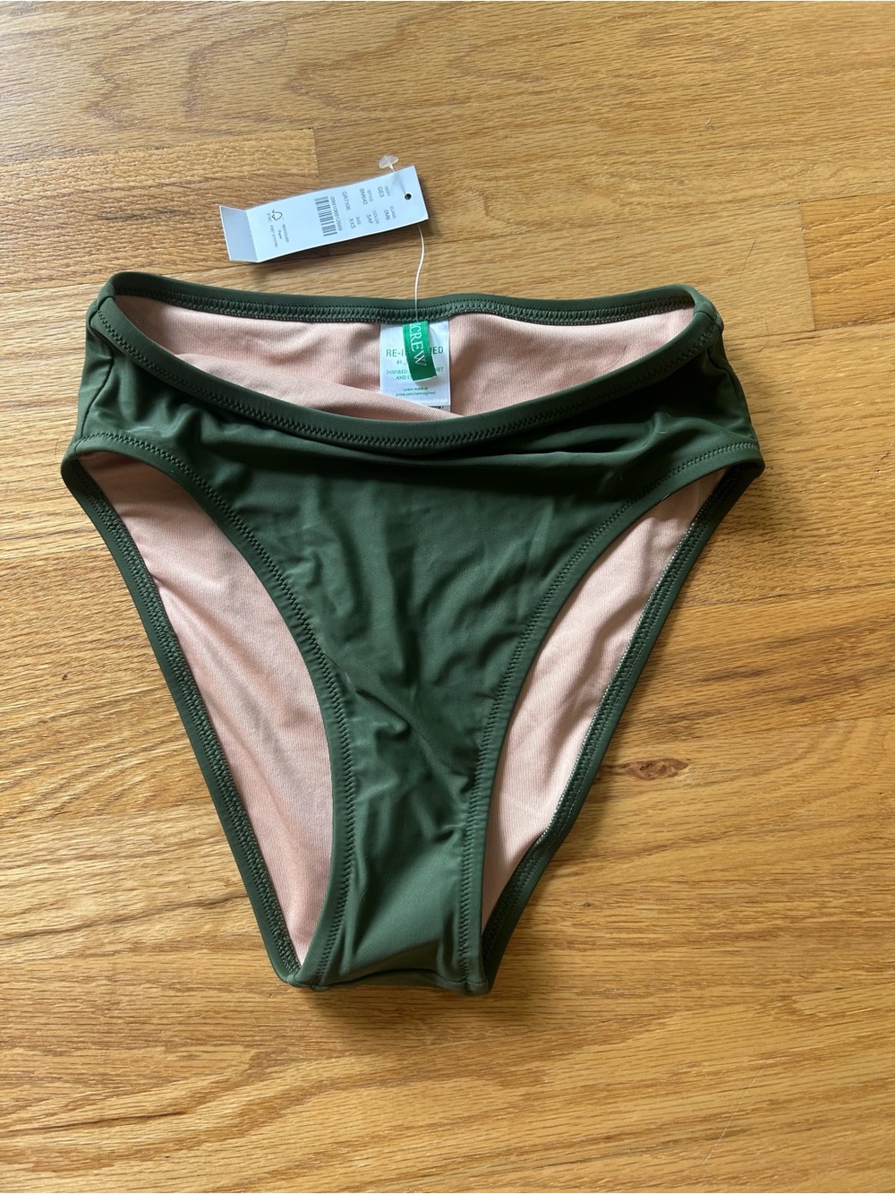 J. Crew High-Waist Olive Green Bikini Bottom
